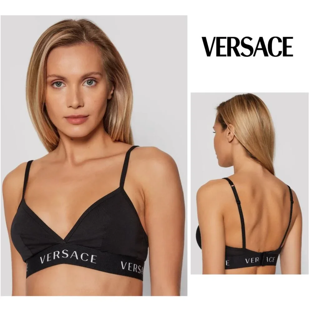 Versace Triangle Logo Bra - NEW - Picture 8 of 9